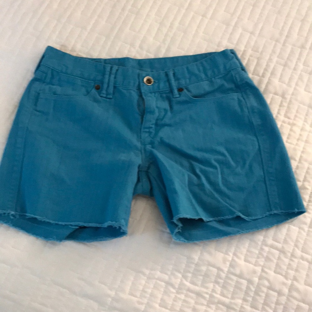 Madewell turquoise shorts